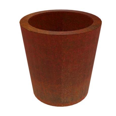 Tapered Cylinder Corten Steel Planter