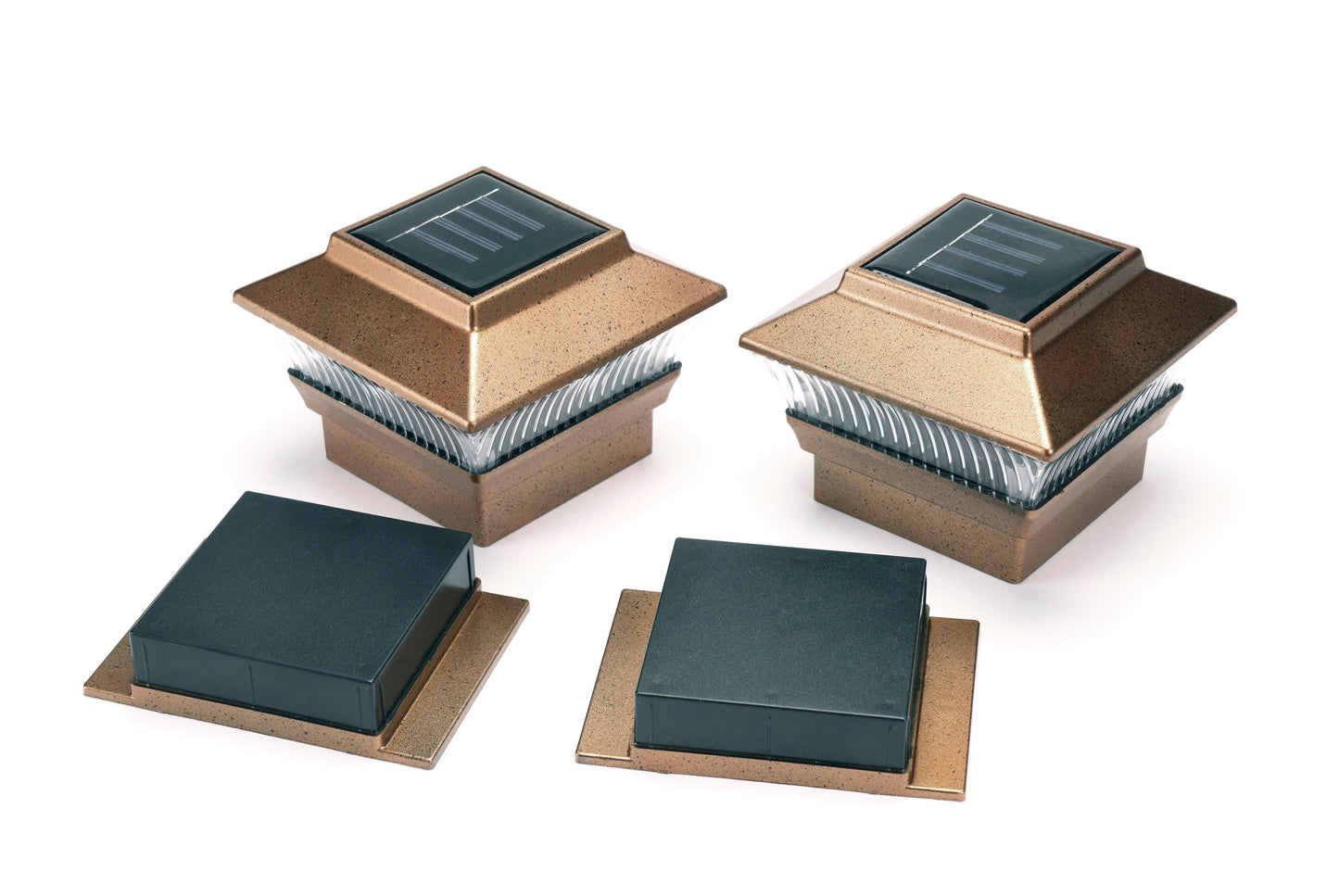 Pack of 2 Solar Post Lights