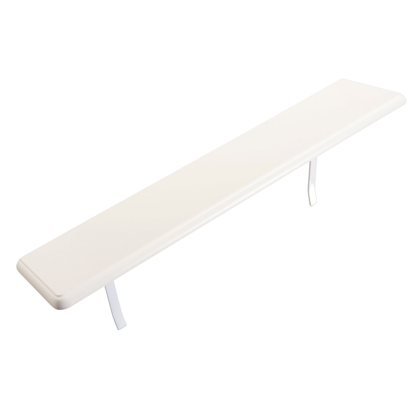 Easy Fit White Satin Radiator Shelf -  60cm length