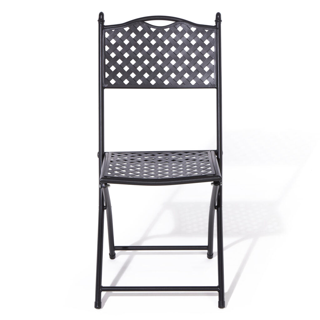 Garden Shop Online Bistro Set - Metallic Black
