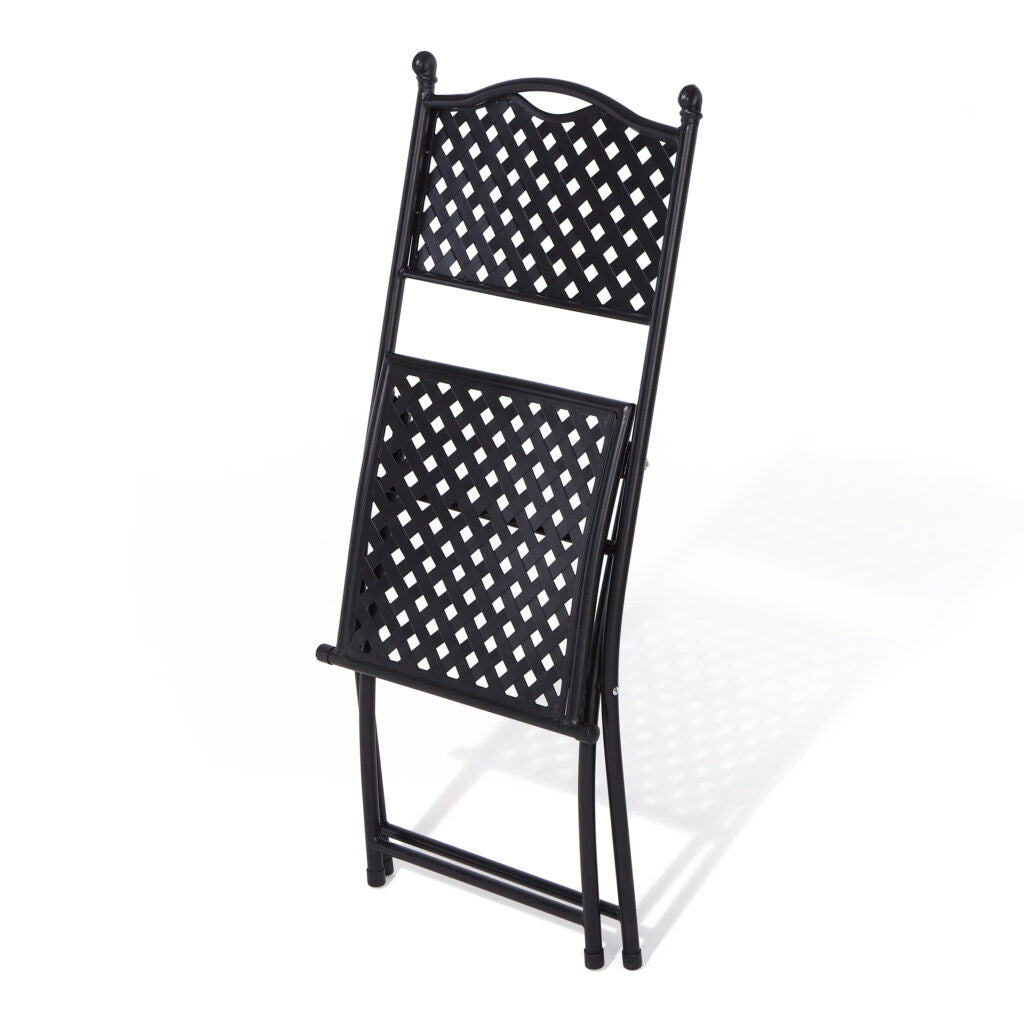 Garden Shop Online Bistro Set - Metallic Black