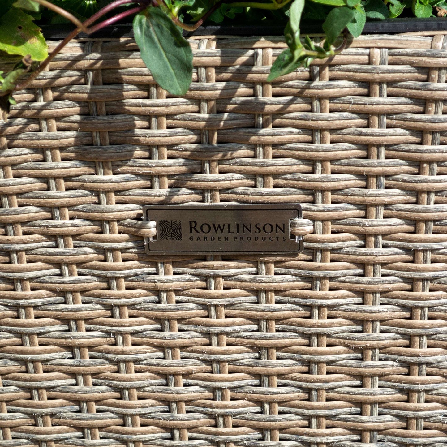 Square Natural Rattan Planter - Pack of 2 - Garden Shop Online