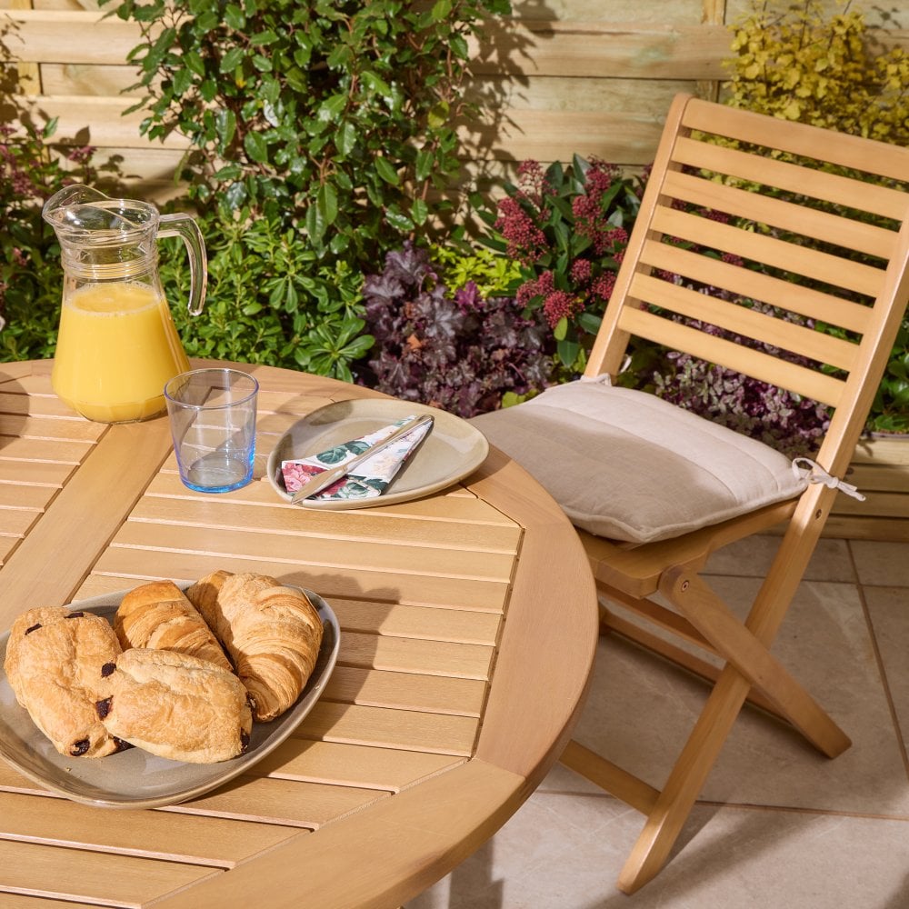 Ashdown Folding 4 Seat Dining Set with Cushions