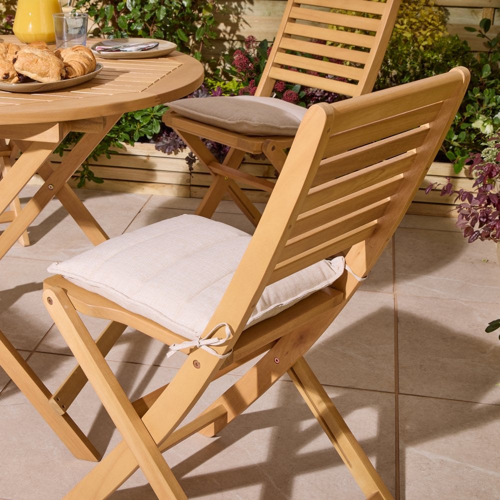 Ashdown Folding 4 Seat Dining Set with Cushions