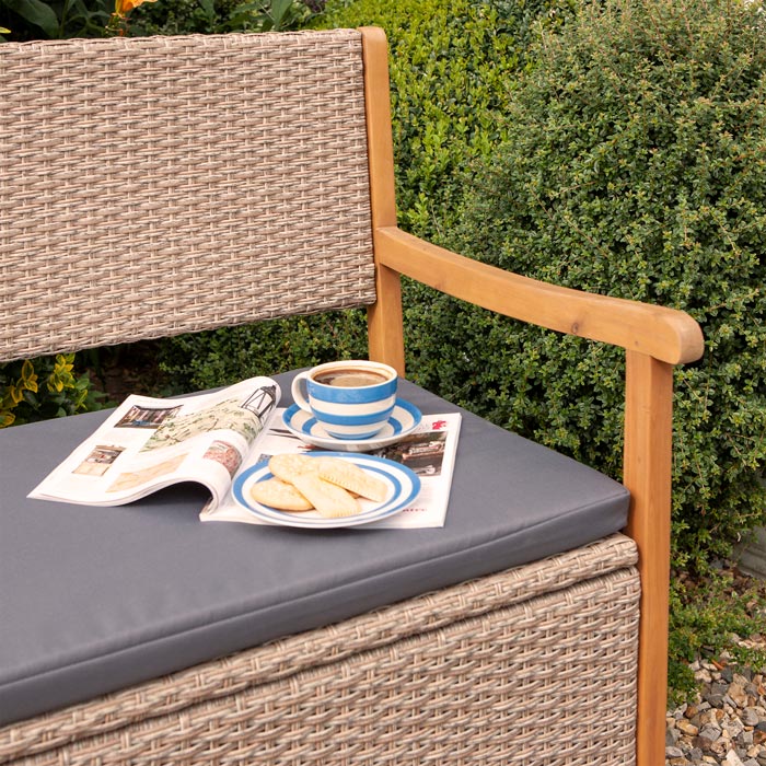 Rowlinson Rattan Bench - Natural