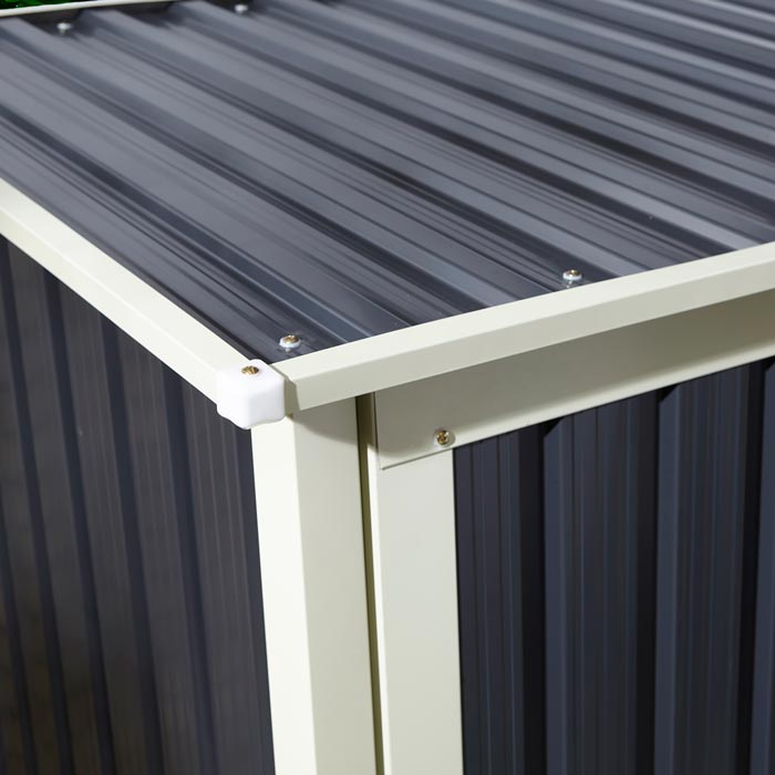 Rowlinson Trentvale 5x3 Metal Pent Shed - Dark Grey
