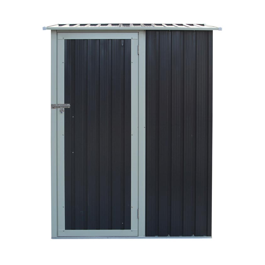 Rowlinson Trentvale 5x3 Metal Pent Shed - Dark Grey