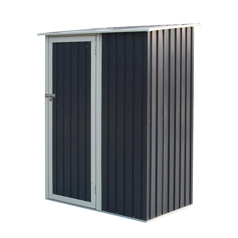 Rowlinson Trentvale 5x3 Metal Pent Shed - Dark Grey
