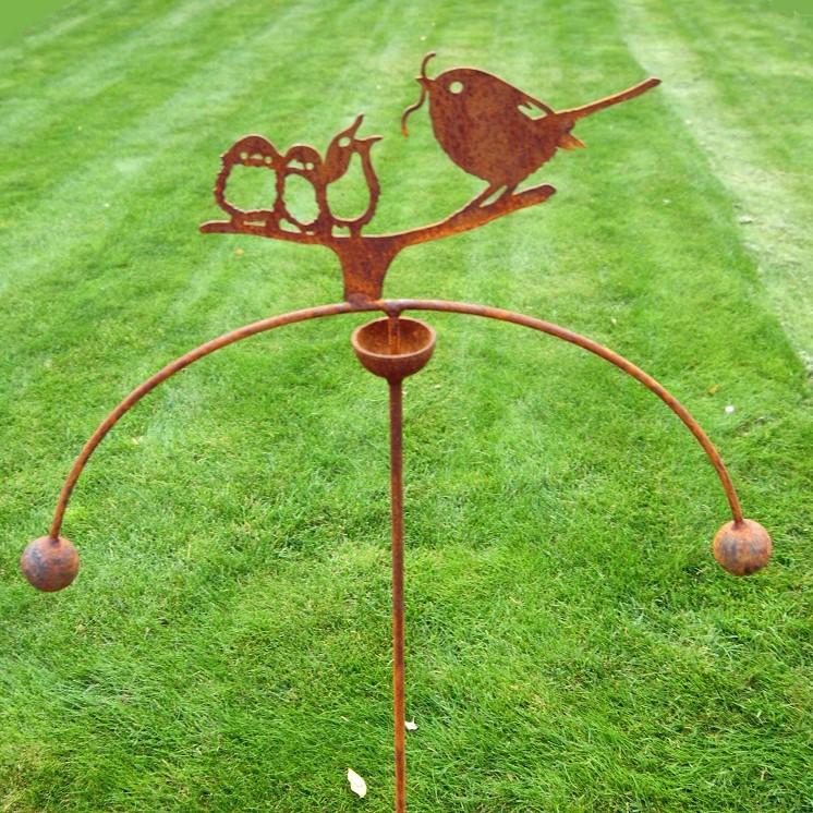 Birds Feeding Wind Rocker