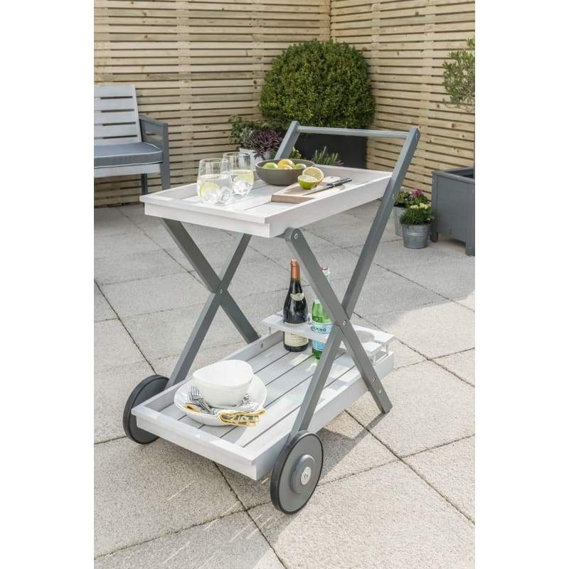 Florenity Grigio Drinks Trolley - Garden Tea Trolley