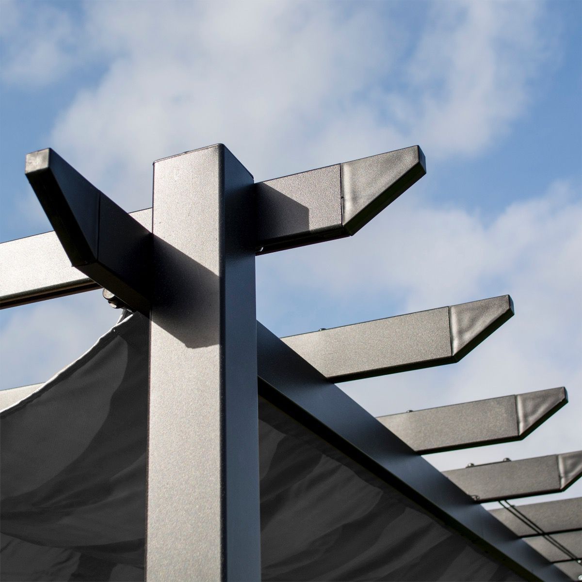 Rowlinson Latina Canopy Pergola 3m x 3m Grey
