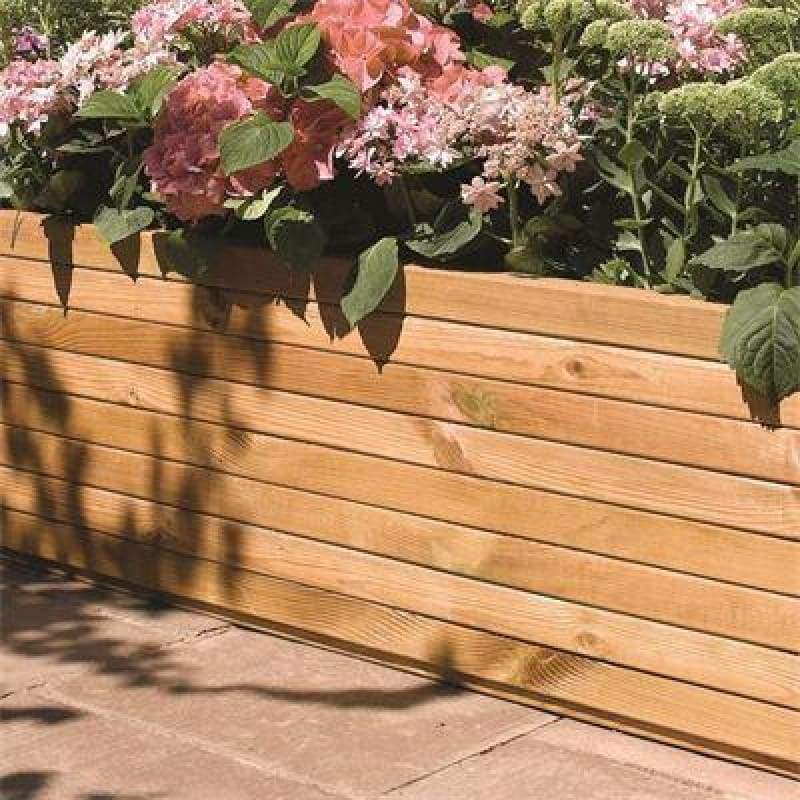 Rowlinson Large Wooden Planter - Garden Planters