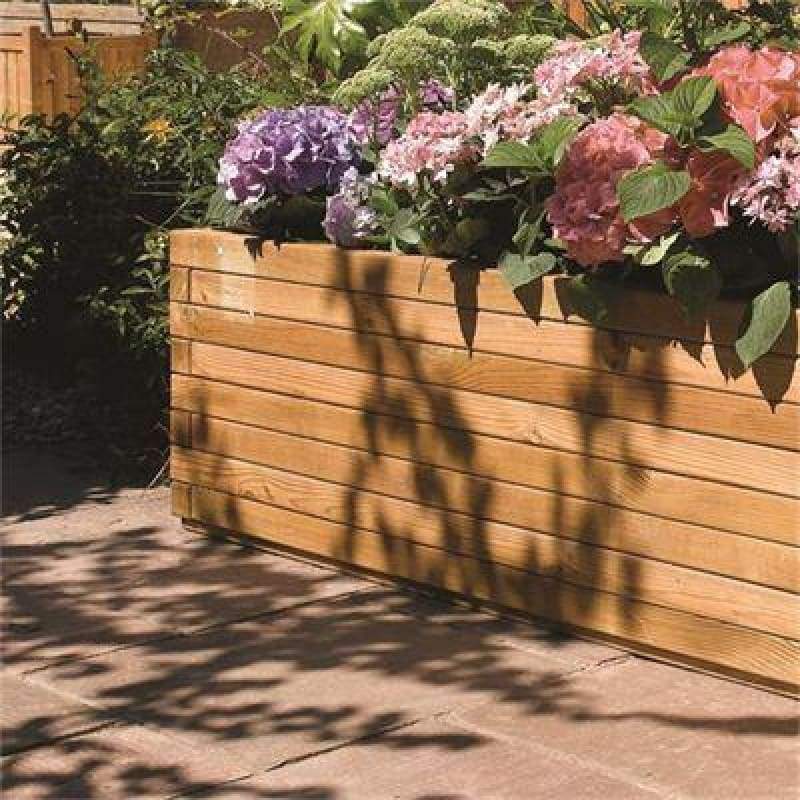 Rowlinson Large Wooden Planter - Garden Planters