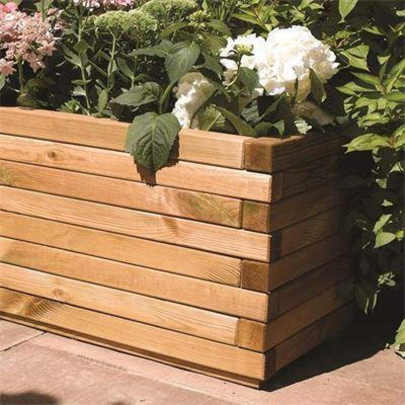 Rowlinson Large Wooden Planter - Garden Planters