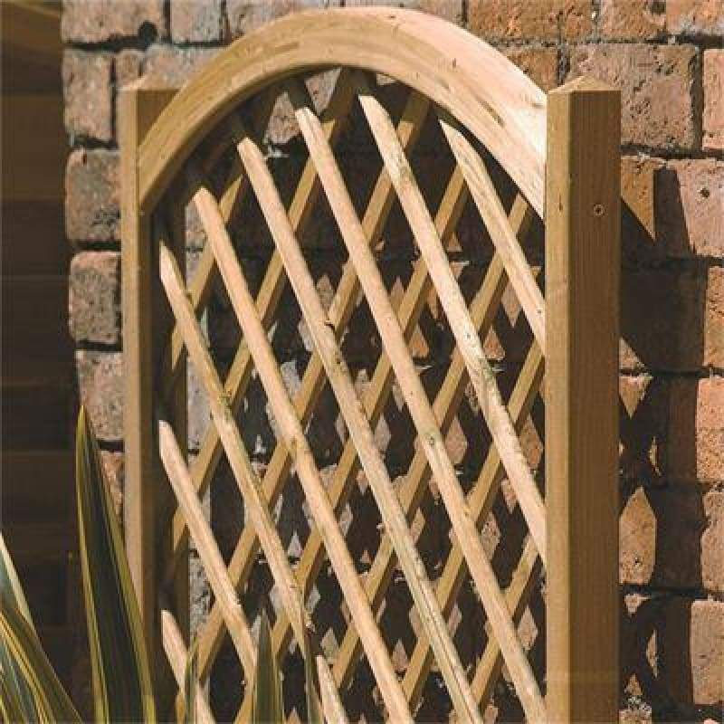 Rowlinson Rectangular Planter And Lattice - Garden Planters
