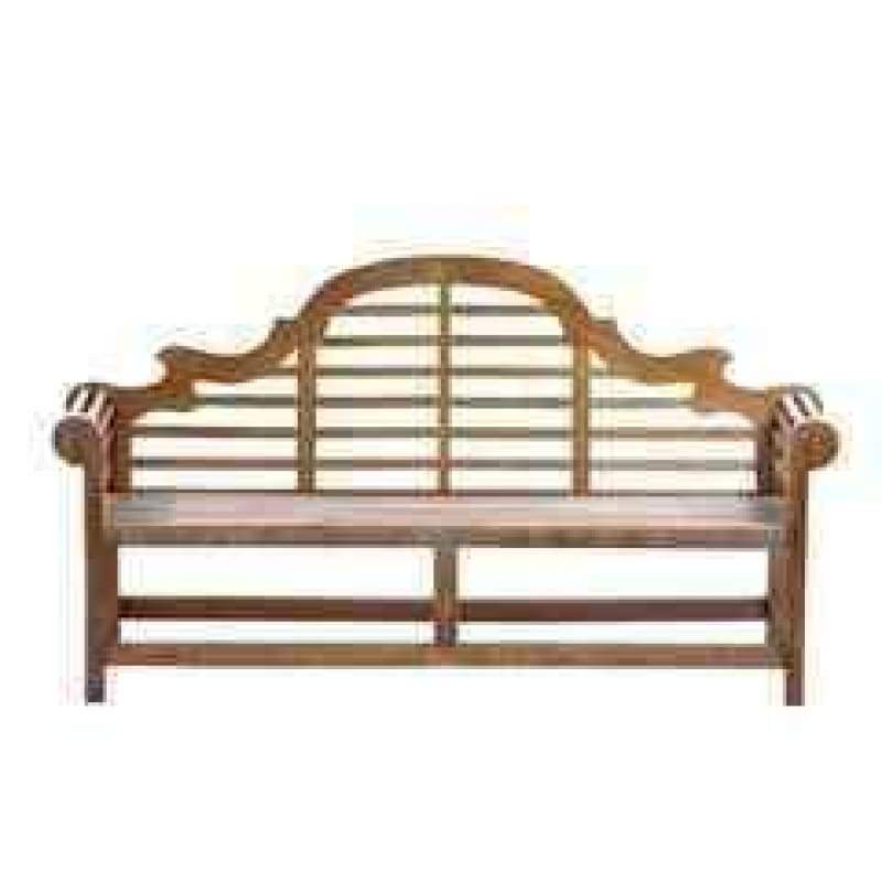 Solid Teak 4 Seater Lutyens Bench - Garden Benches