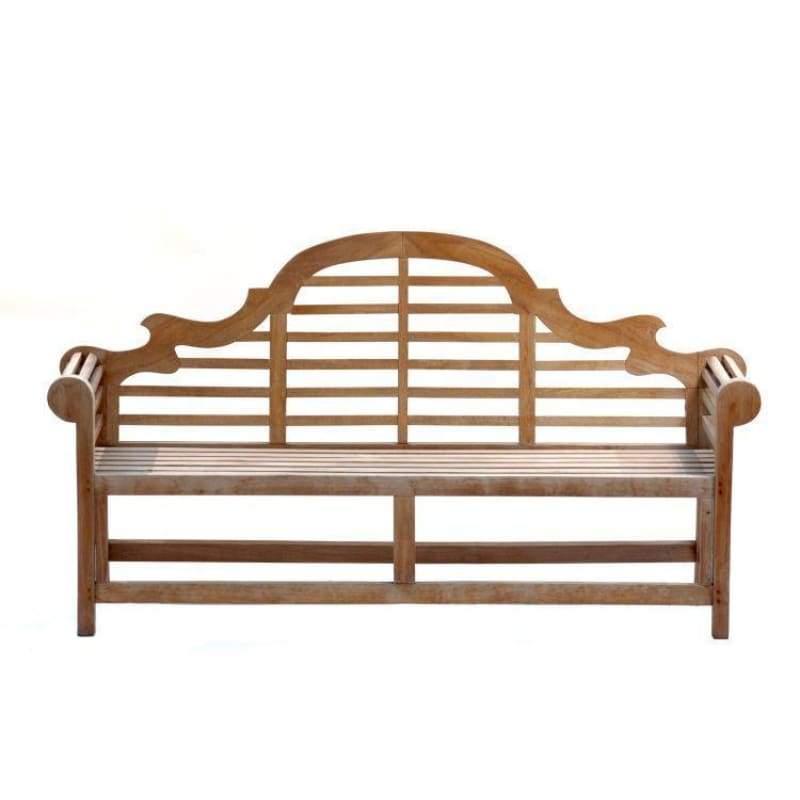 Solid Teak 4 Seater Lutyens Bench - Garden Benches