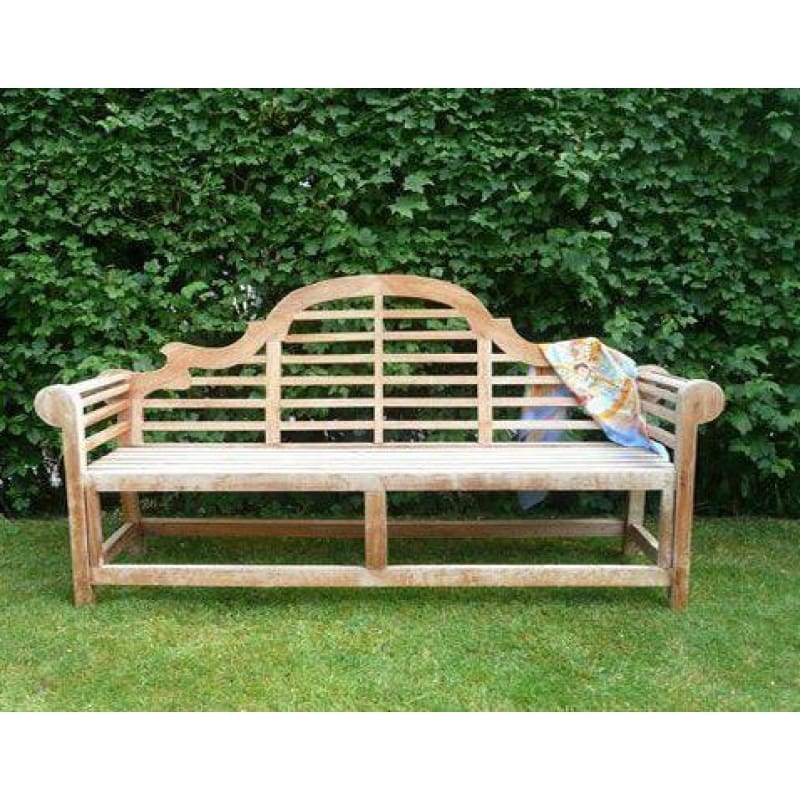Solid Teak 4 Seater Lutyens Bench - Garden Benches