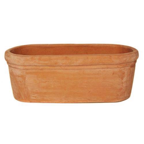 Terracotta Oval Rectangular Trough