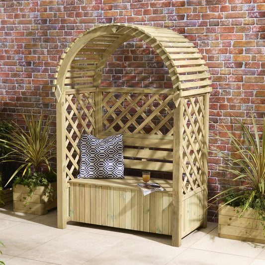 Chiltern Arbour with Storage Box - Garden Shop Online