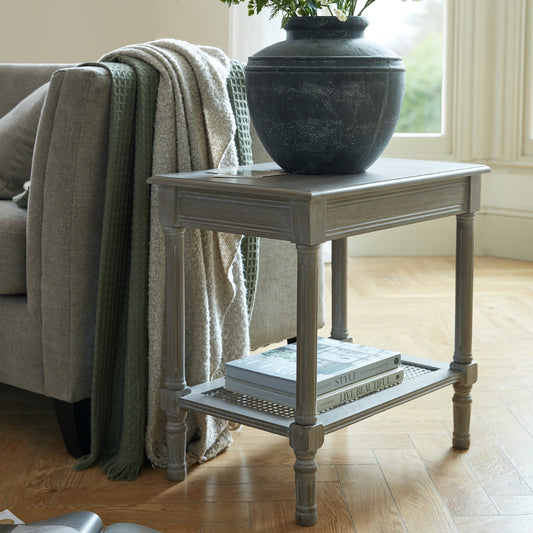 Serene Rattan Side Table