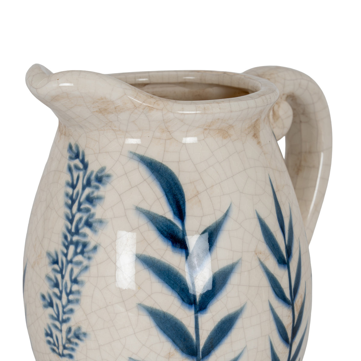Small Blue Flora Olpe Jug Vase