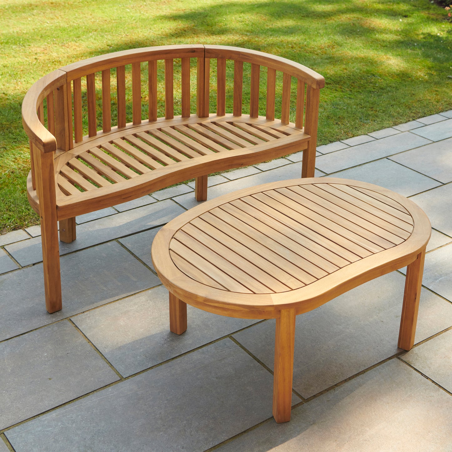 Woodfield Banana Bench - Natural