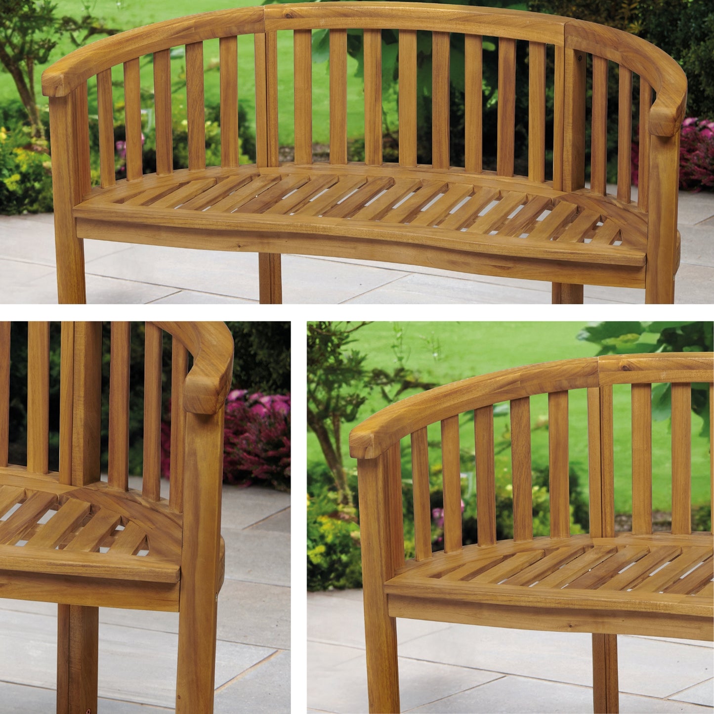 Woodfield Banana Bench - Natural