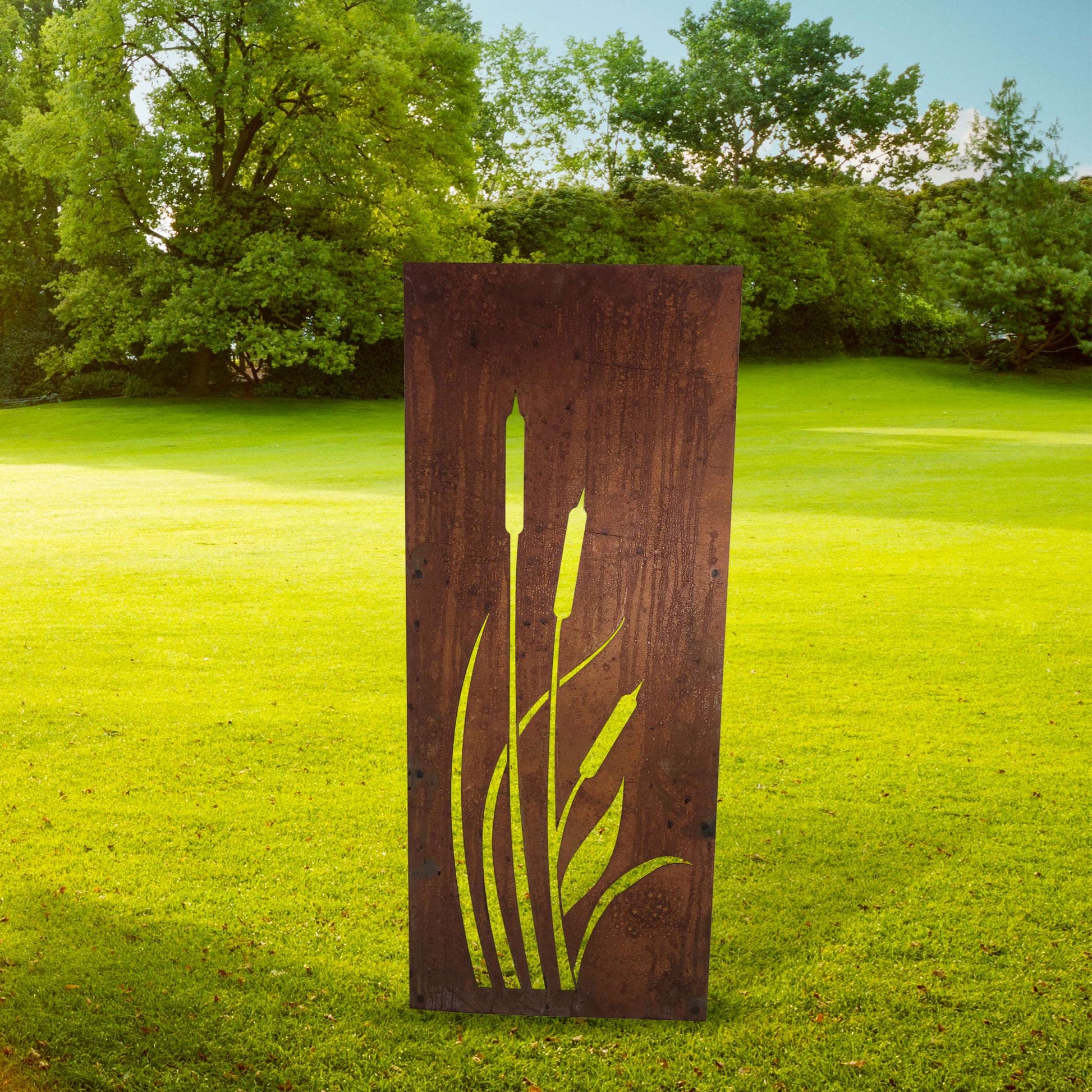 Bullrush Decorative Garden Screen - 2 Sizes - Garden Shop Online