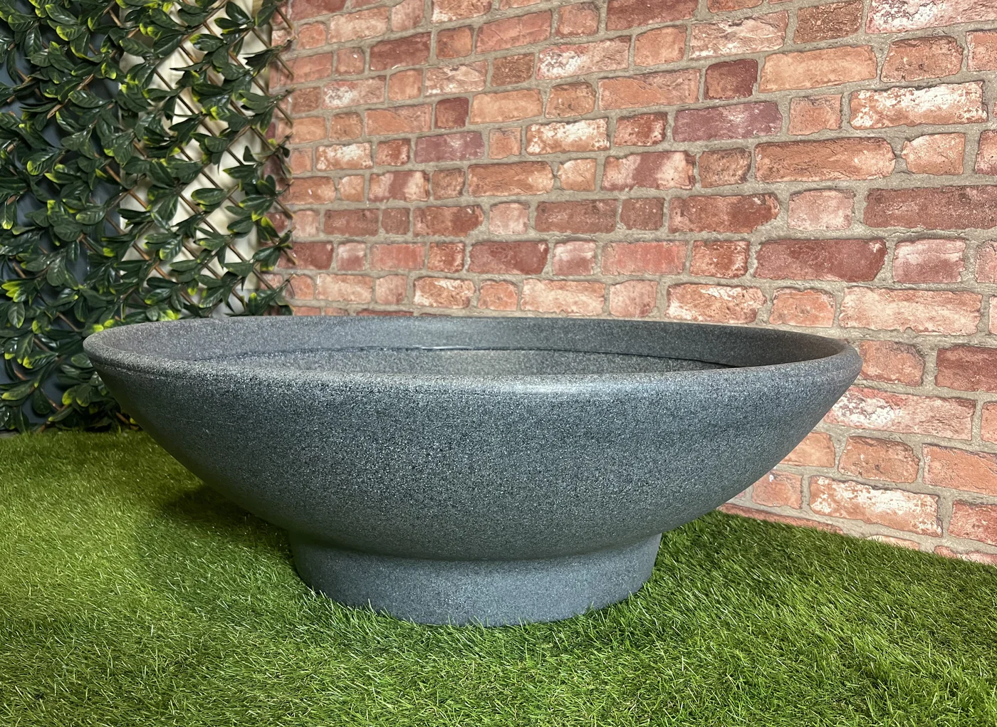 90 Litre Prestige Garden Fountain Water Bowl - Slate Grey - Garden Shop Online