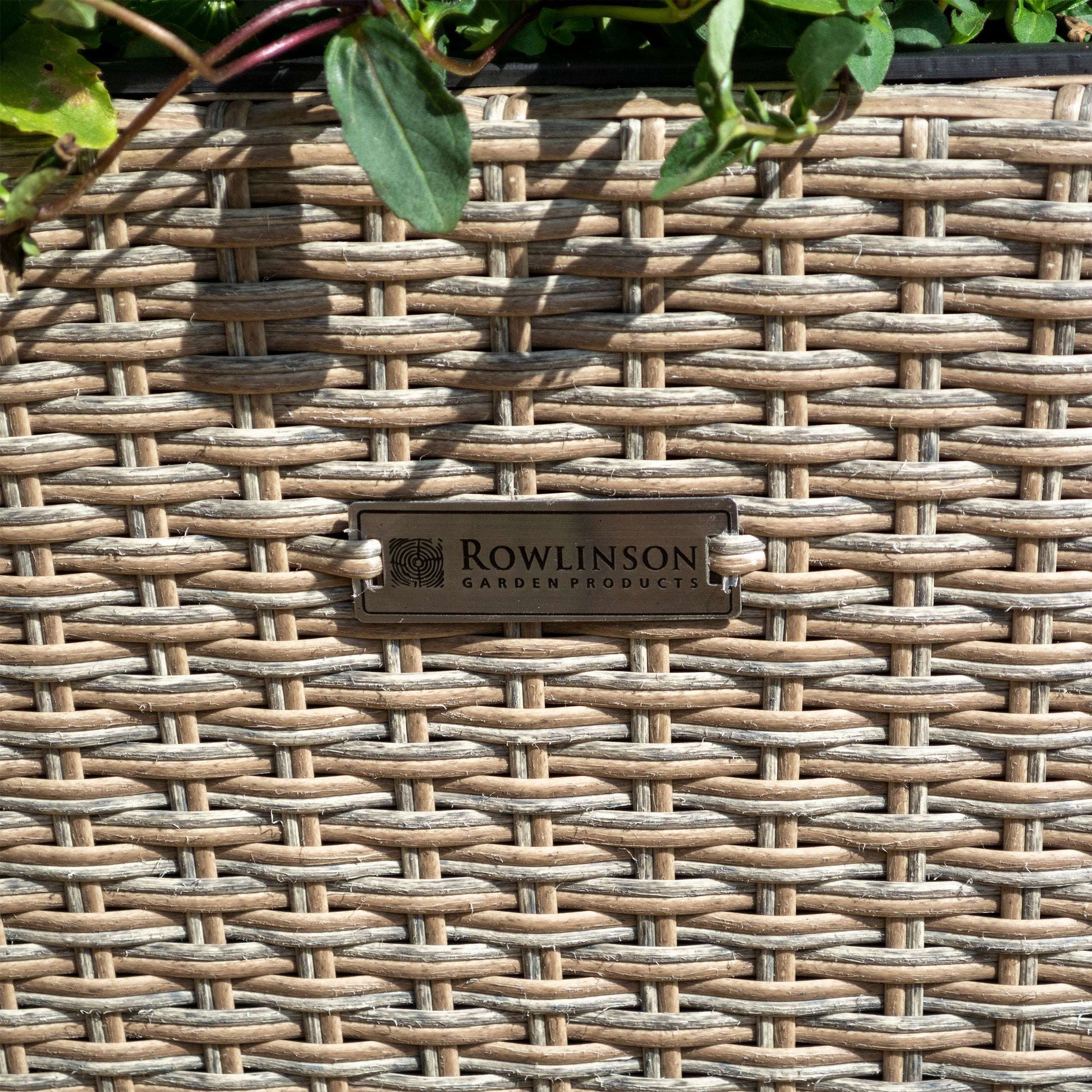 Square Natural Rattan Planter - Pack of 2 - Garden Shop Online