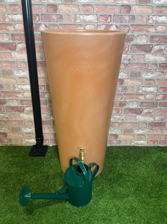160 Litre Manhattan Curve Water Butt Planter - Washed Terracotta - Garden Shop Online