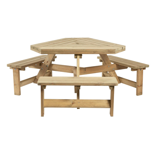 Winer Diner Triangle Picnic Table - 6 Seater