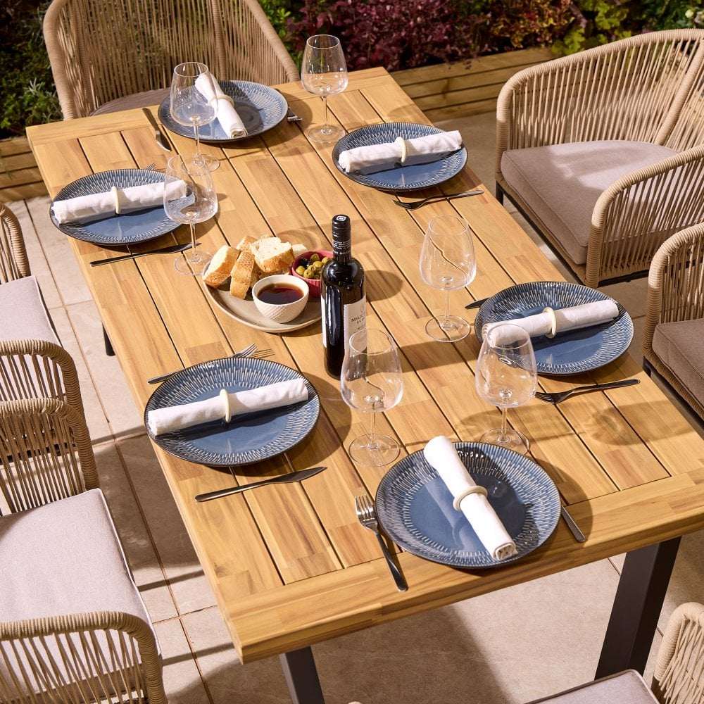 Oslo 6 Seat Dining Set - 160cm Table - Garden Shop Online