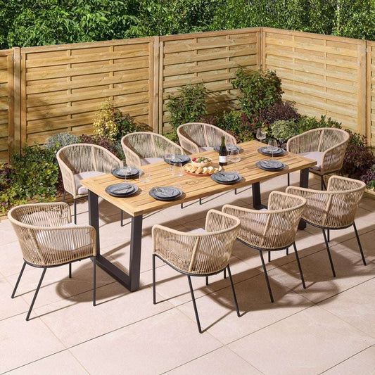 Oslo 8 Seat Dining Set - Garden Shop Online