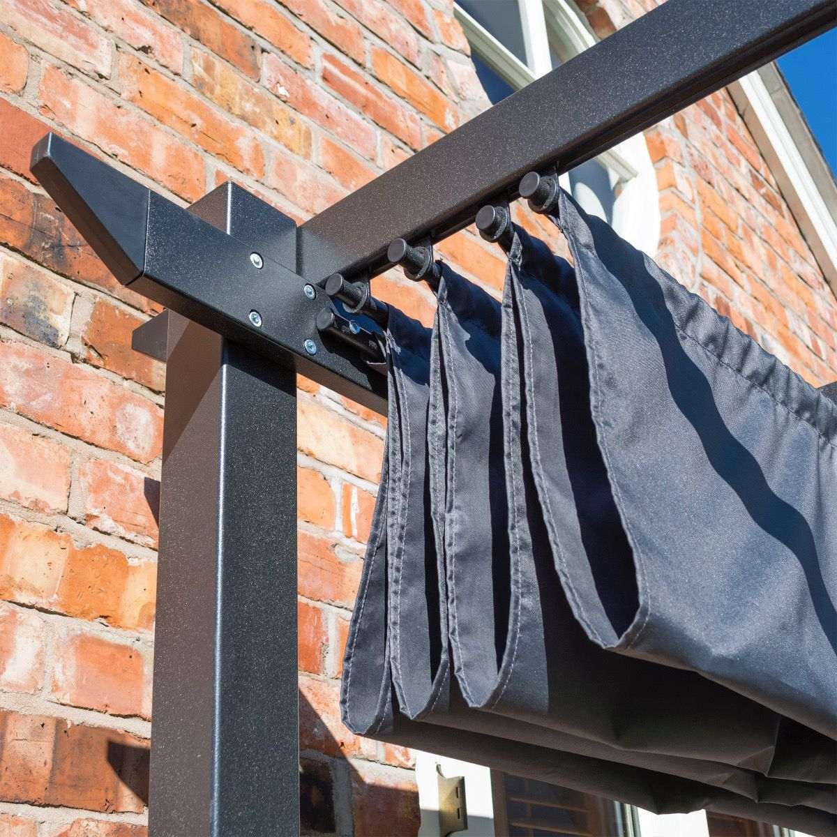 Rowlinson Venetian Canopy 4x3 Grey - Garden Shop Online
