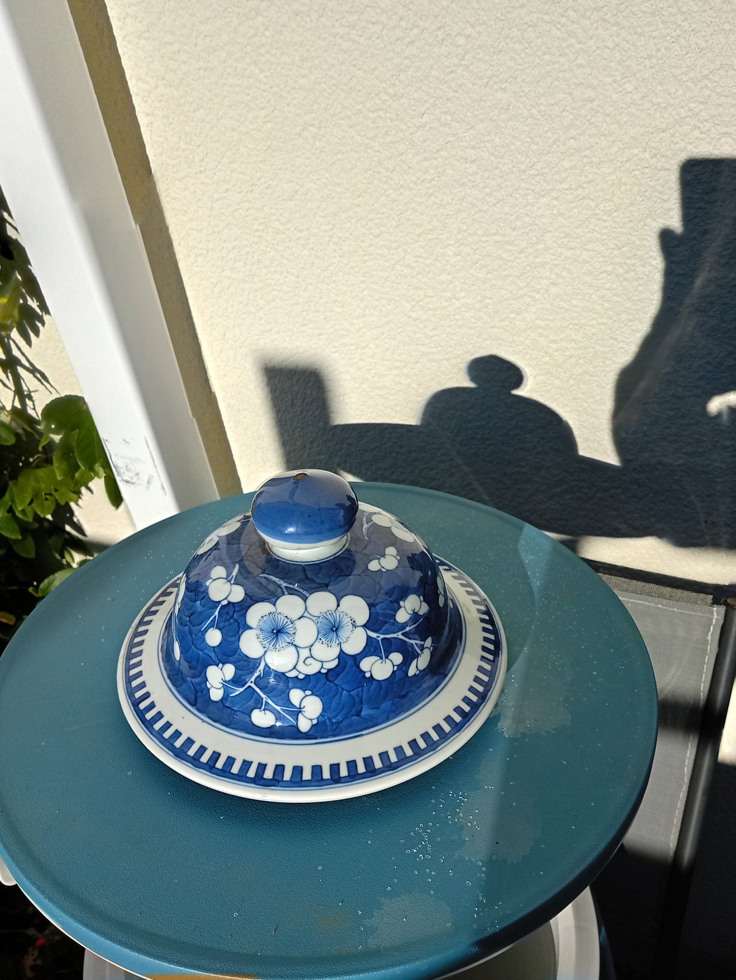 Antique Chinese Porcelain Large Ginger Jar & Cover