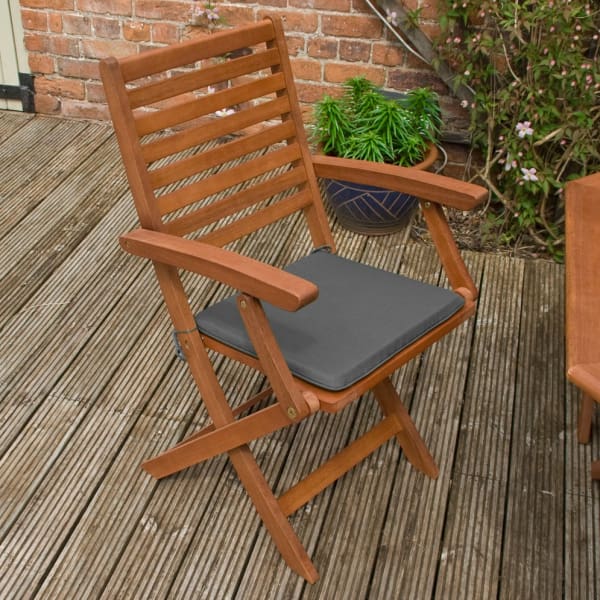 Rowlinson Plumley 6 Seat Dining Set - Grey - Rowlinson Plumley 6 Seat Dining Set - Grey - Garden Dining Set