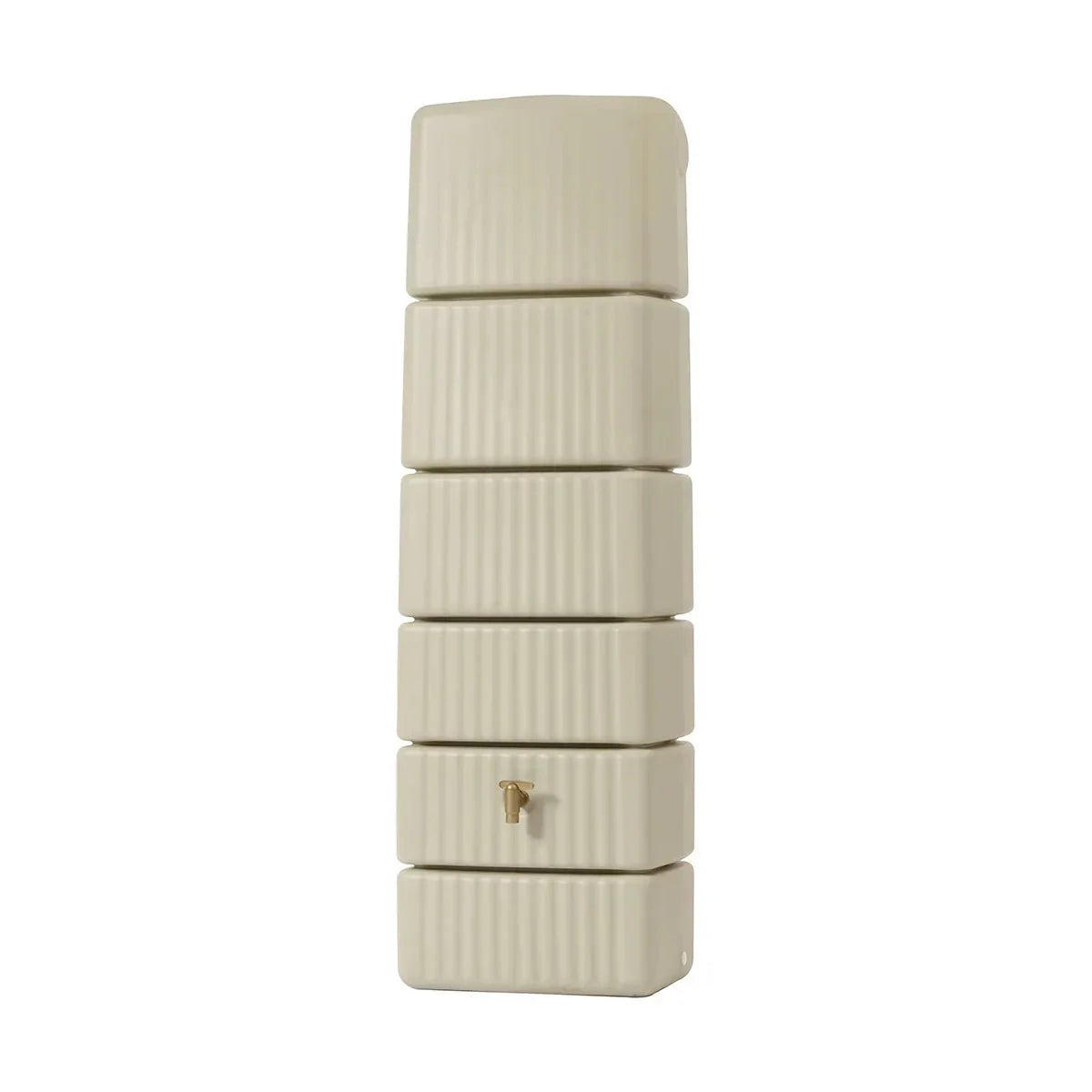 Tall & Slim 330L Water Butt - Beige - Heritage Gardens UK Online Garden Centre