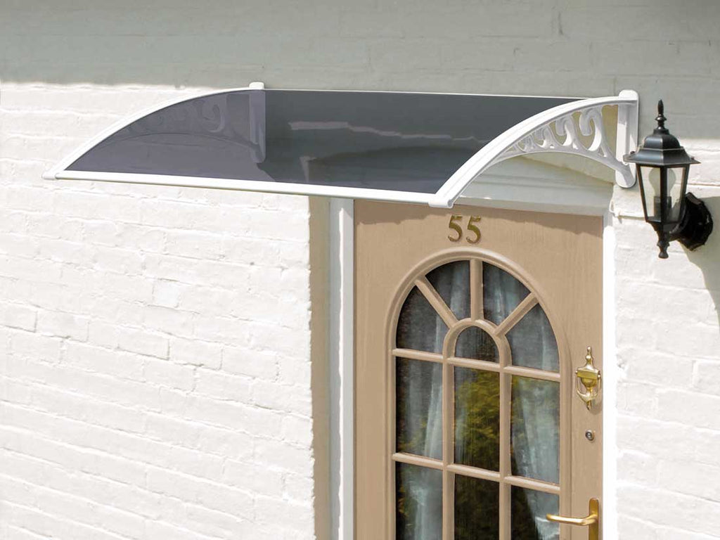 Greenhurst White Door Canopy - 1.2m - Garden Shop Online