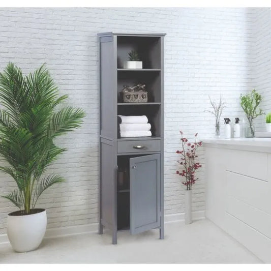 Tall Storage Cabinet - Grey