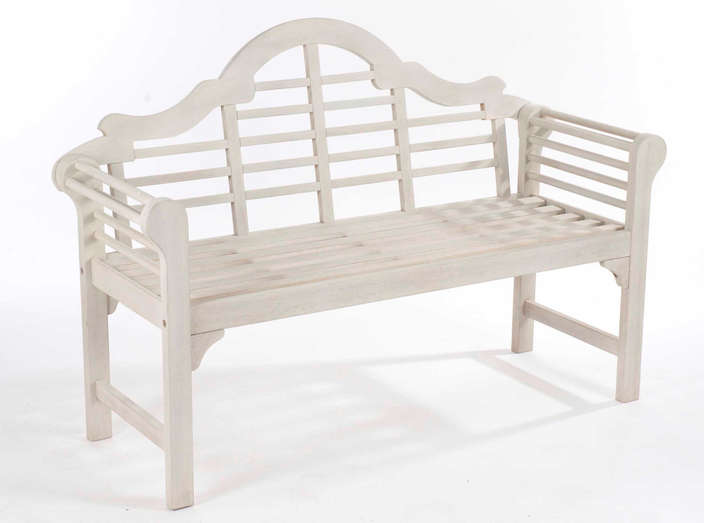 Greenhurst Lutyens Style Garden Bench - Forest White