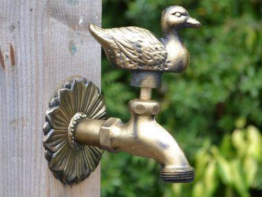 Duck Ornamental Brass Garden Tap - Garden Shop Online UK Online Garden Centre
 - 2