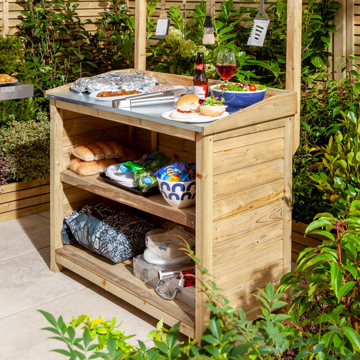 Rustic Barbecue Servery