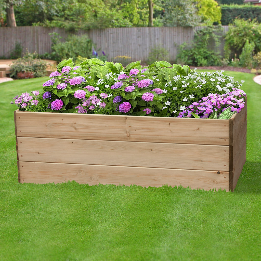 Rectangular Raised Bed 45cm High, 60 x 120cm - Garden Shop Online