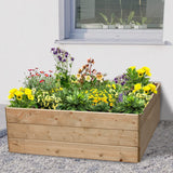 Square Raised Bed 45cm High, 120 x 120cm