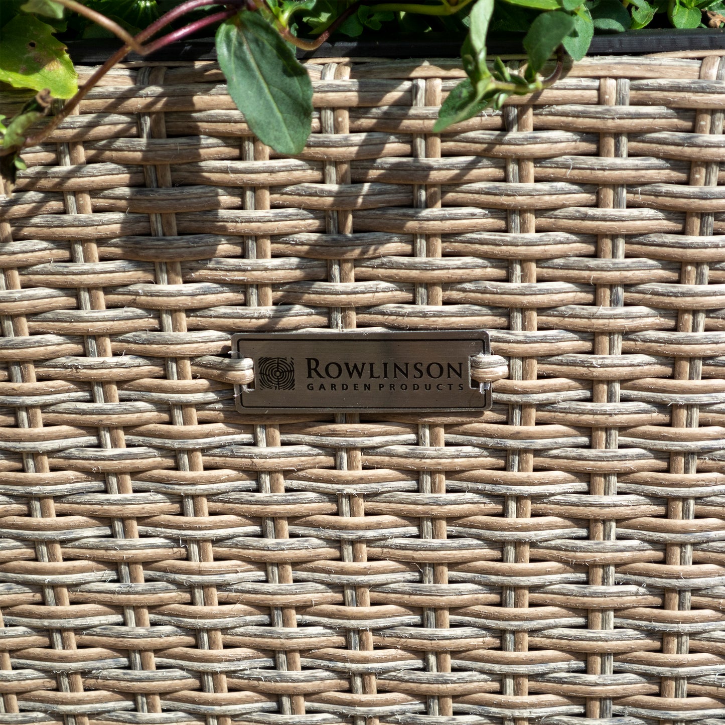 Square Natural Rattan Planter - Pack of 2