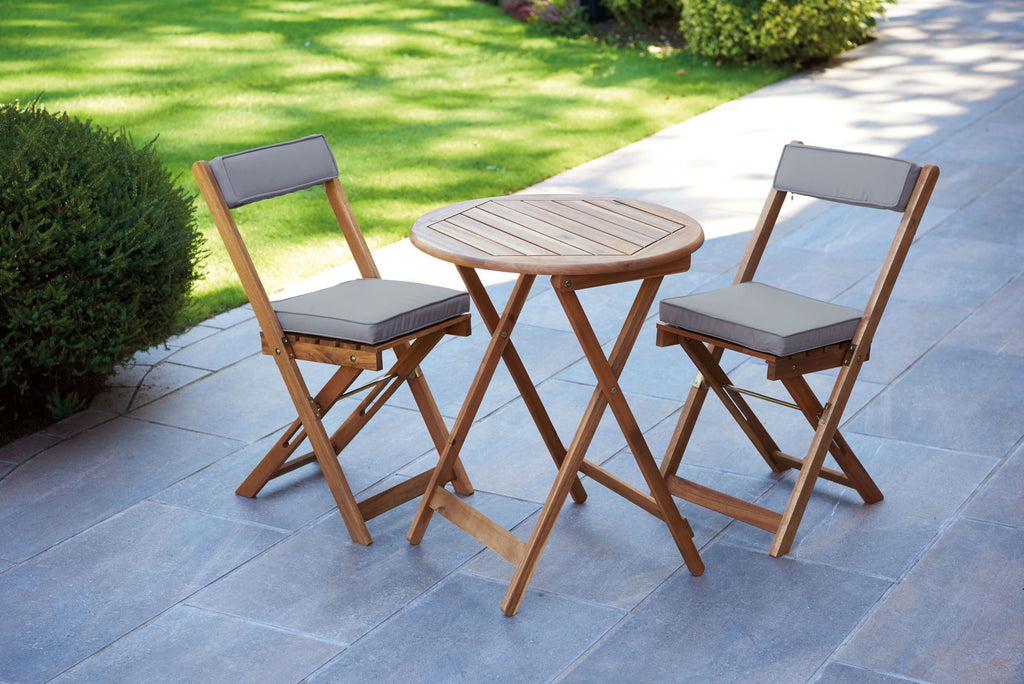 Greenhurst Raffles Bistro Set - Natural - Garden Shop Online