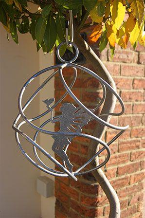 Fairy Catcher with Standing Fairy - Silver