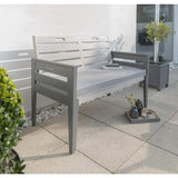 Florenity Grigio 2 Seat Bench